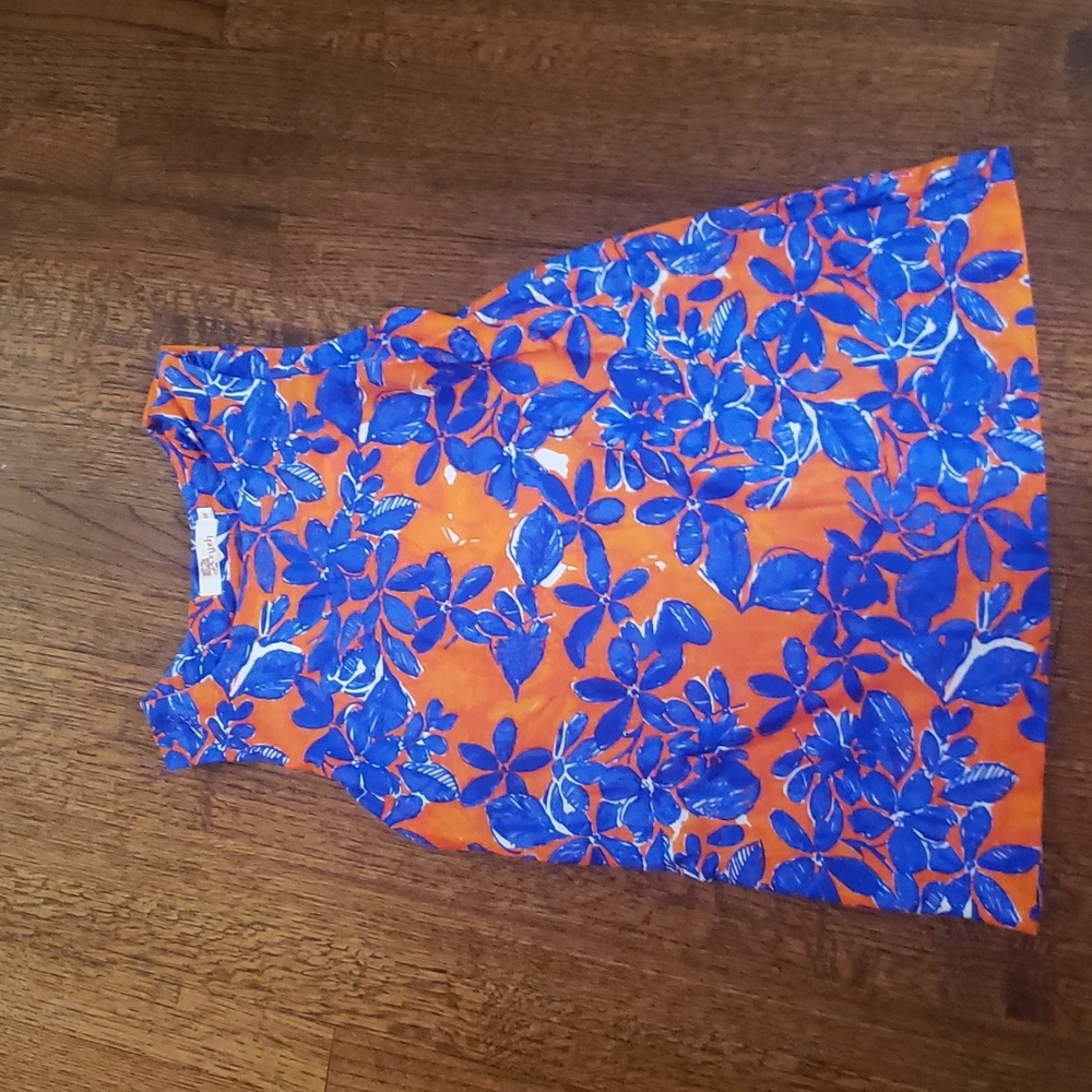 Orange & Blue Top